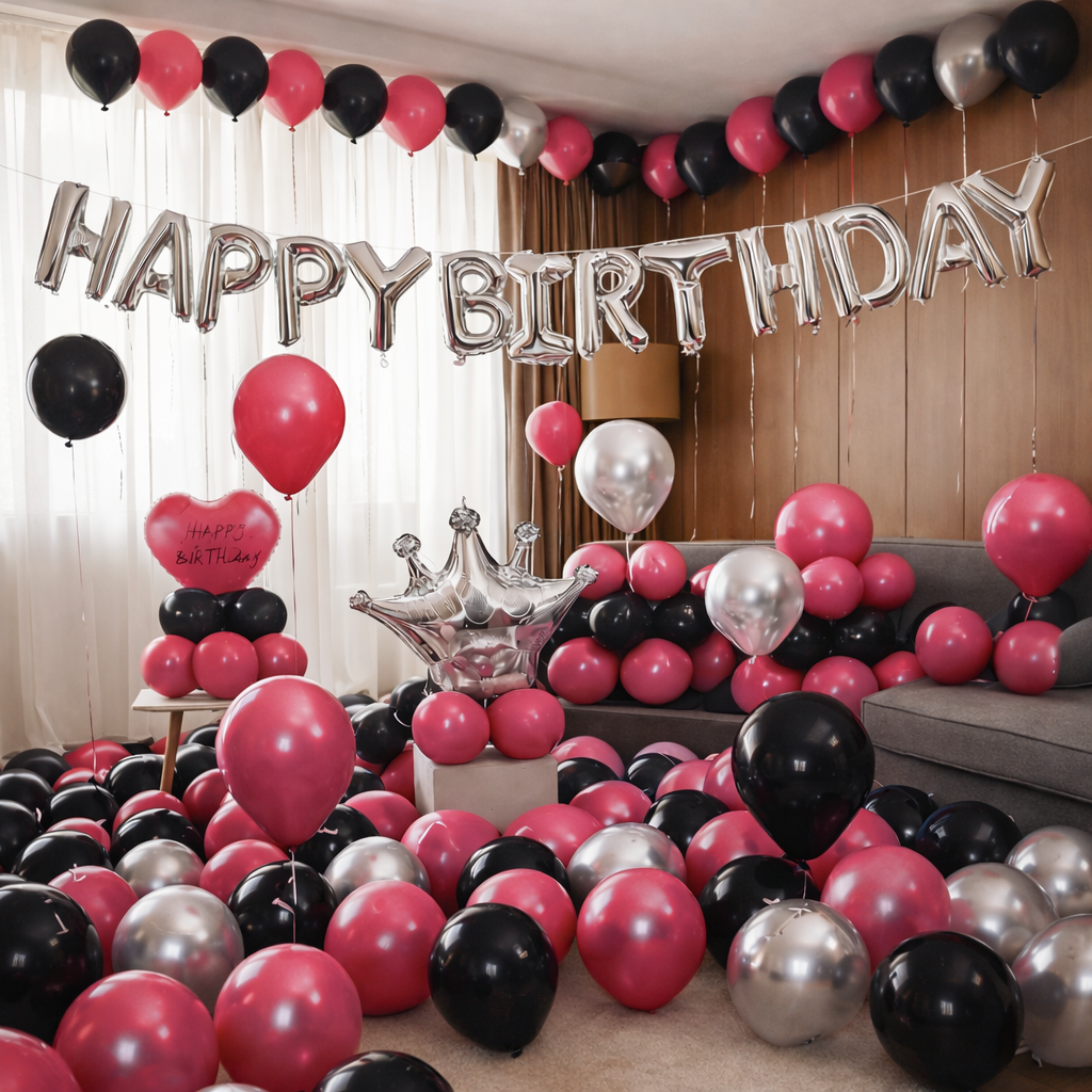 happy birthday balloon set 55 Pcs