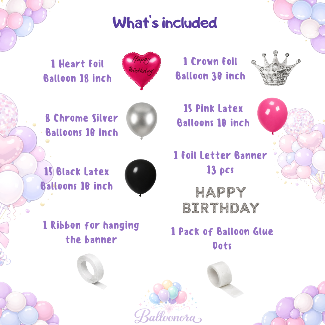 happy birthday balloon set 55 Pcs happy birthday balloon set 55 Pcs