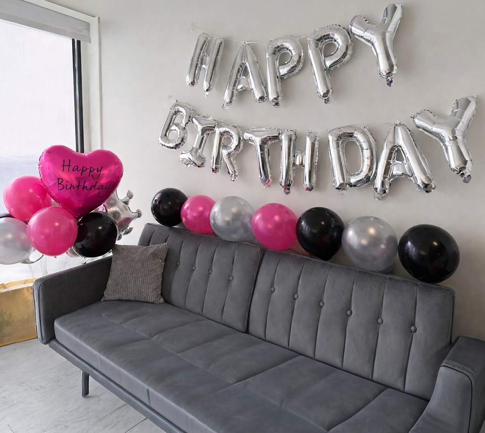 happy birthday balloon set 55 Pcs happy birthday balloon set 55 Pcs