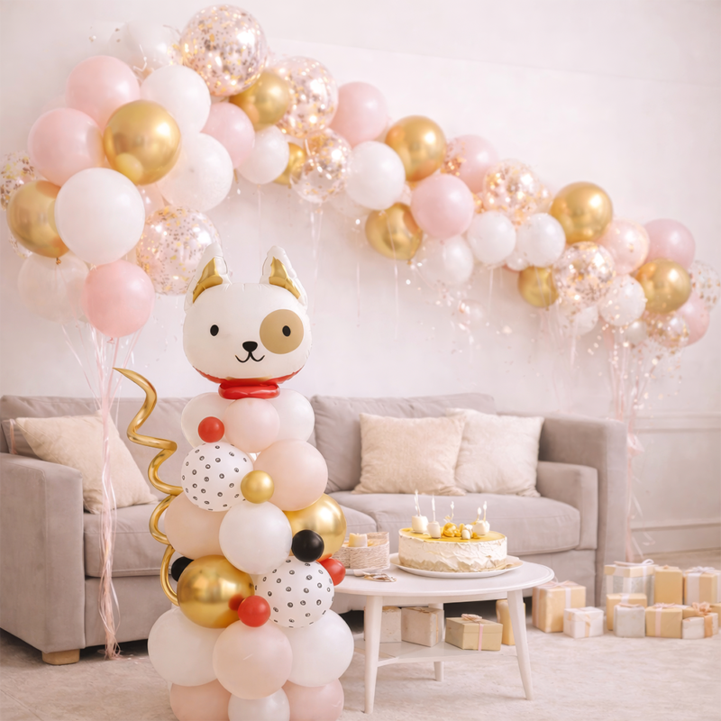 Dog Balloon Decoration Kit for Kids Party