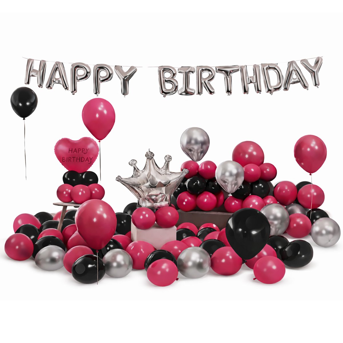 happy birthday balloon set 55 Pcs happy birthday balloon set 55 Pcs