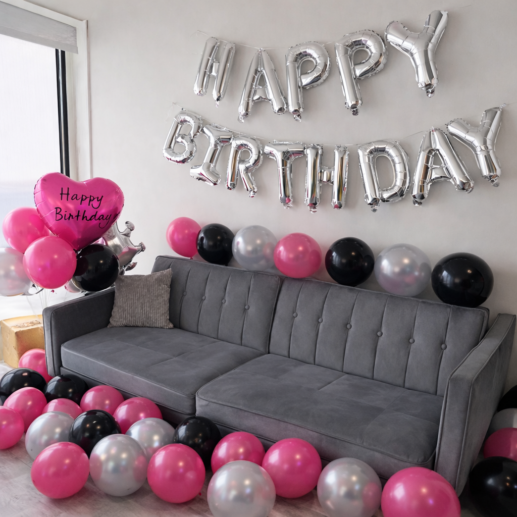 happy birthday balloon set 55 Pcs happy birthday balloon set 55 Pcs