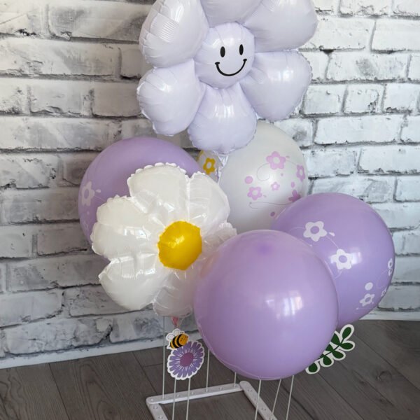Flower Balloon Bouquet Kit with Stand
