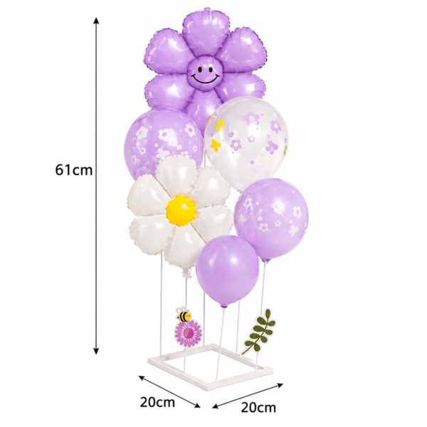 Flower Balloon Bouquet Kit with Stand