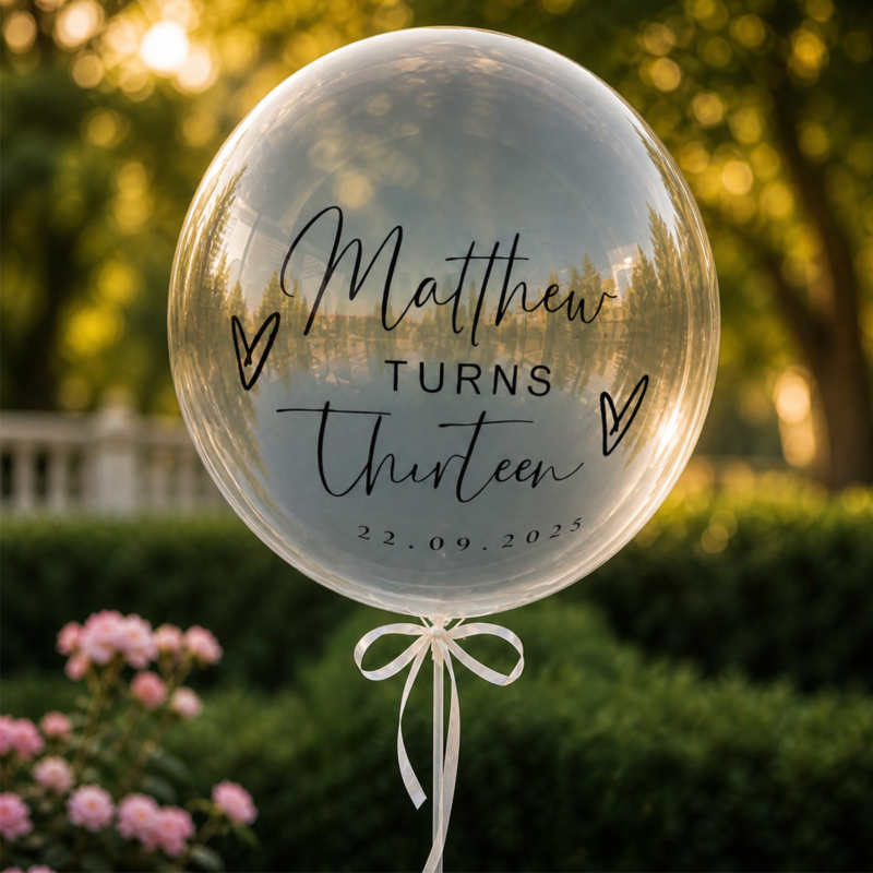 Personalized Bobo Birthday Balloon