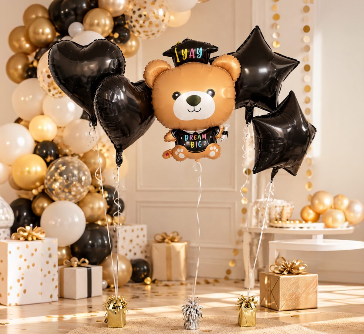 Graduation Bear Balloon Set 5 pcs