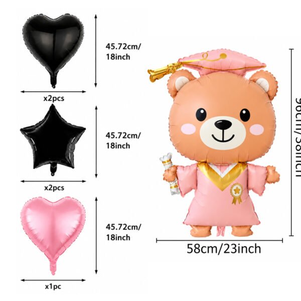 graduation-teddy-bear-girl-balloon-set
