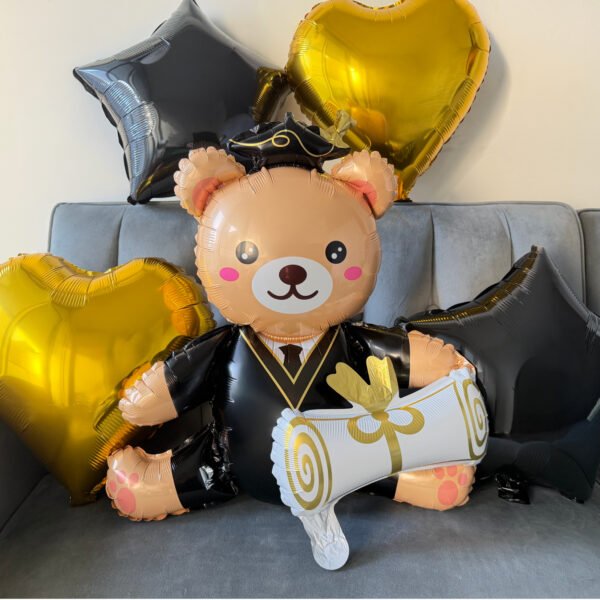 graduation-teddy-bear-balloon-set