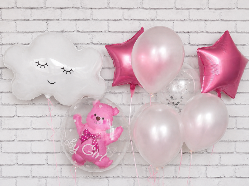 Baby Girl Balloon Bouquet Kit
