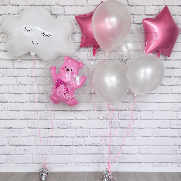 Baby girl balloon bouquet
