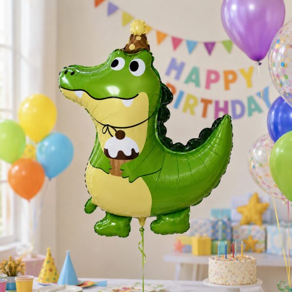 30 Inch Crocodile Birthday Foil Balloon