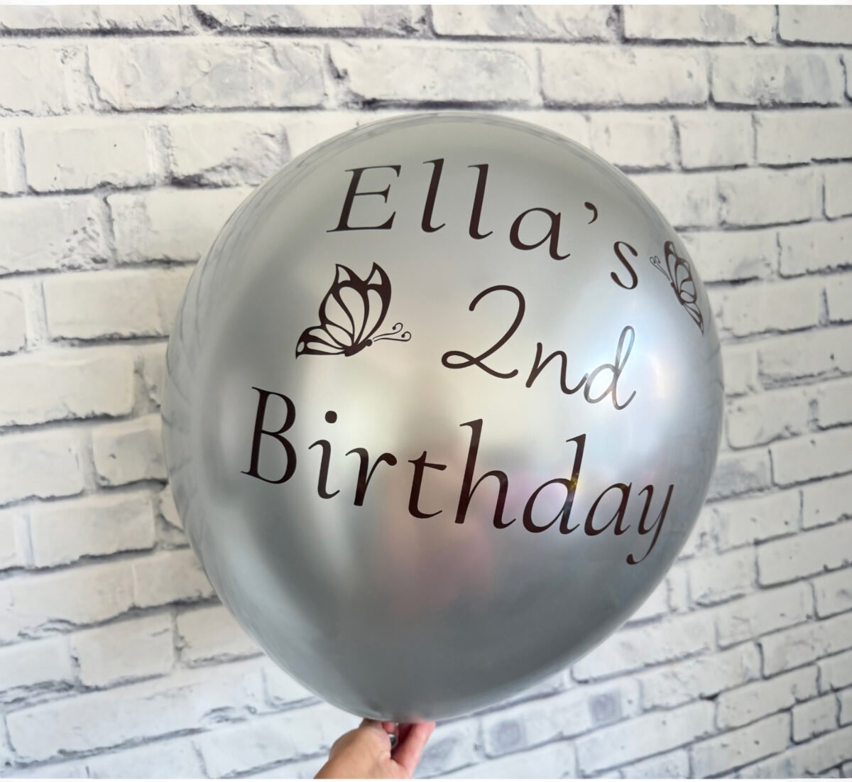 Personalized Butterfly Birthday Balloon
