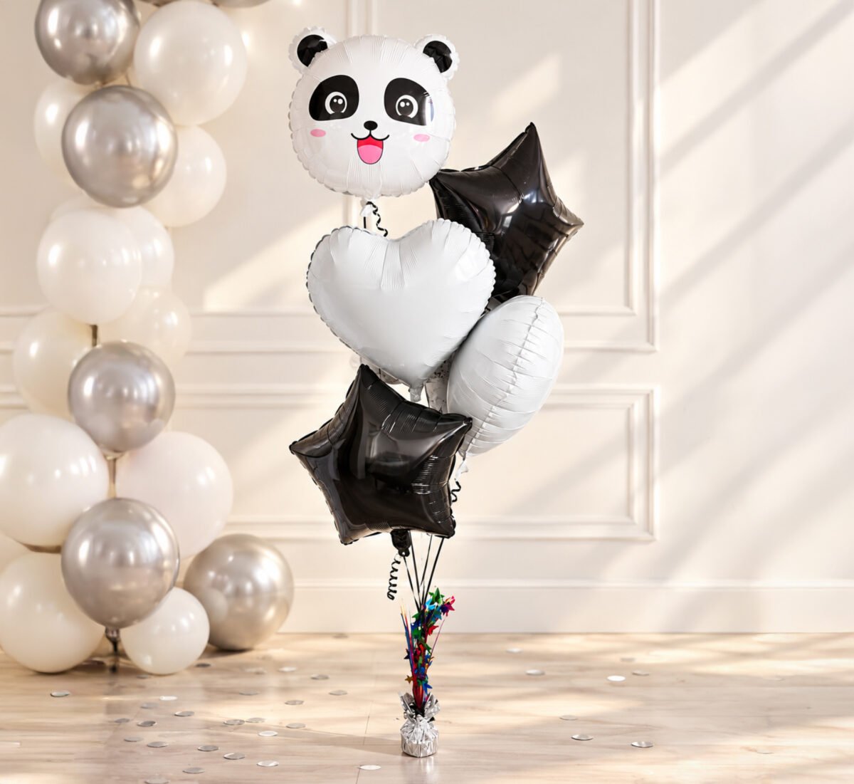 Panda Birthday Balloon Set – 5 pcs