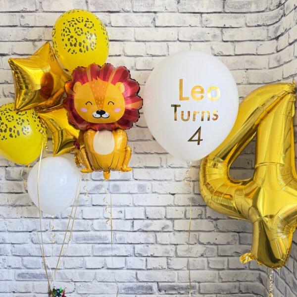 personalized-lion-birthday-balloon-set
