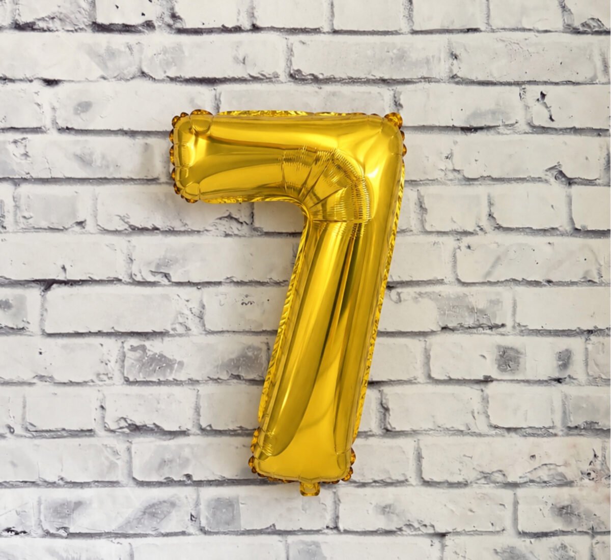 Gold Number Foil Balloon 18 Inch