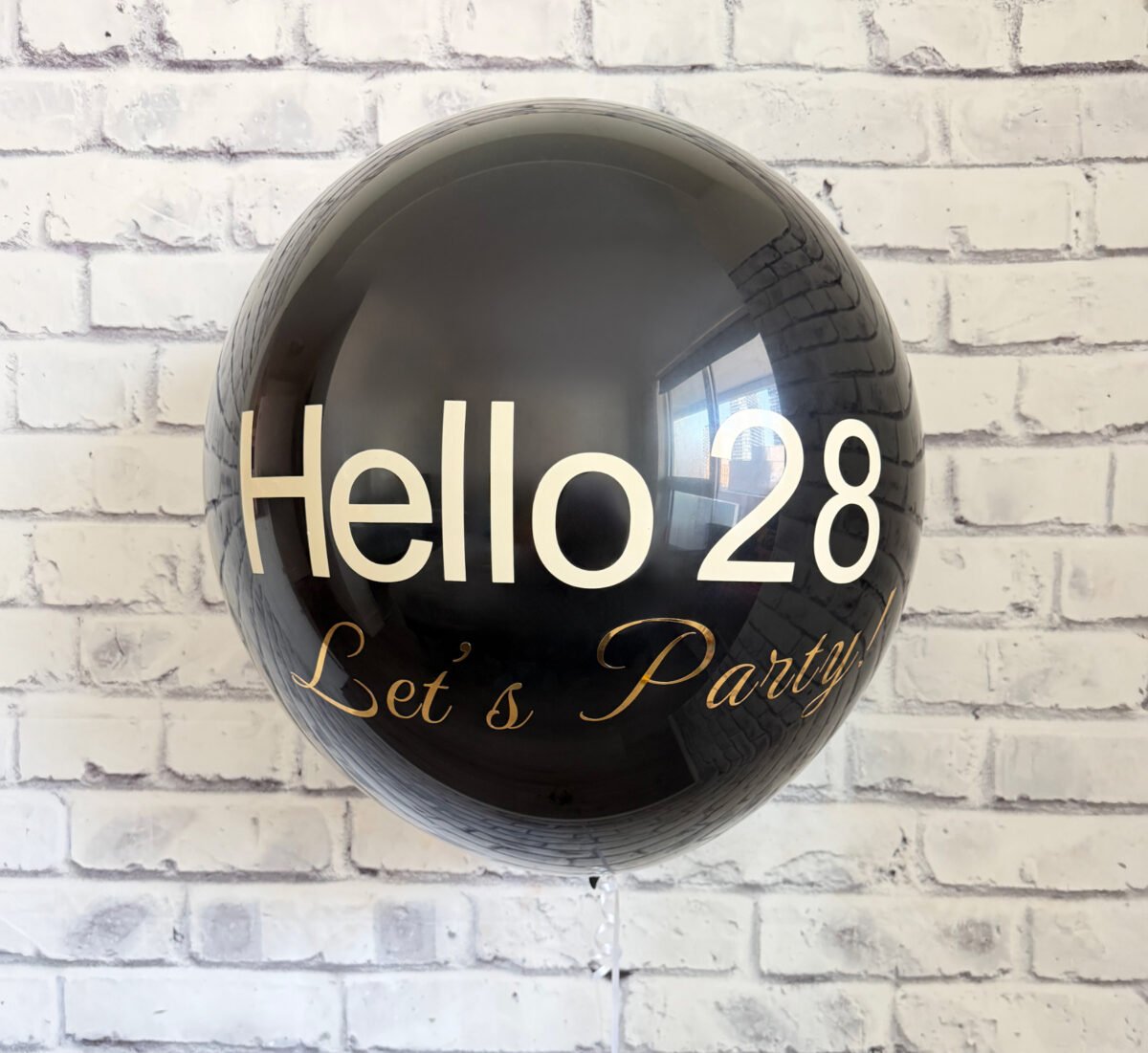 Personalized Black Birthday Balloon