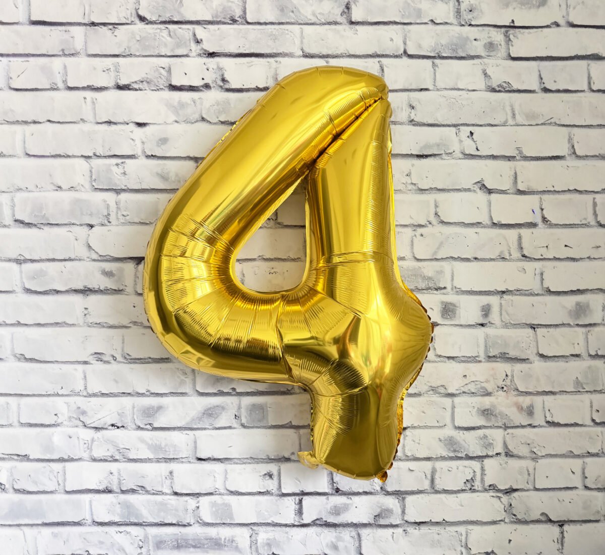 Gold Number Foil Balloon – 40″