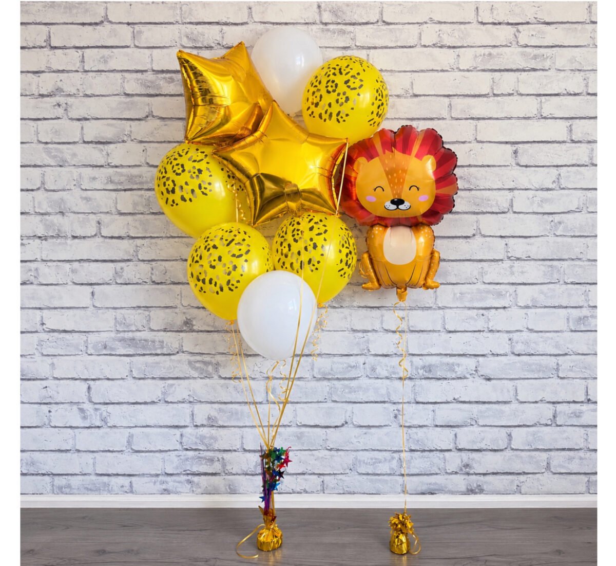 Lion Birthday Balloon Set