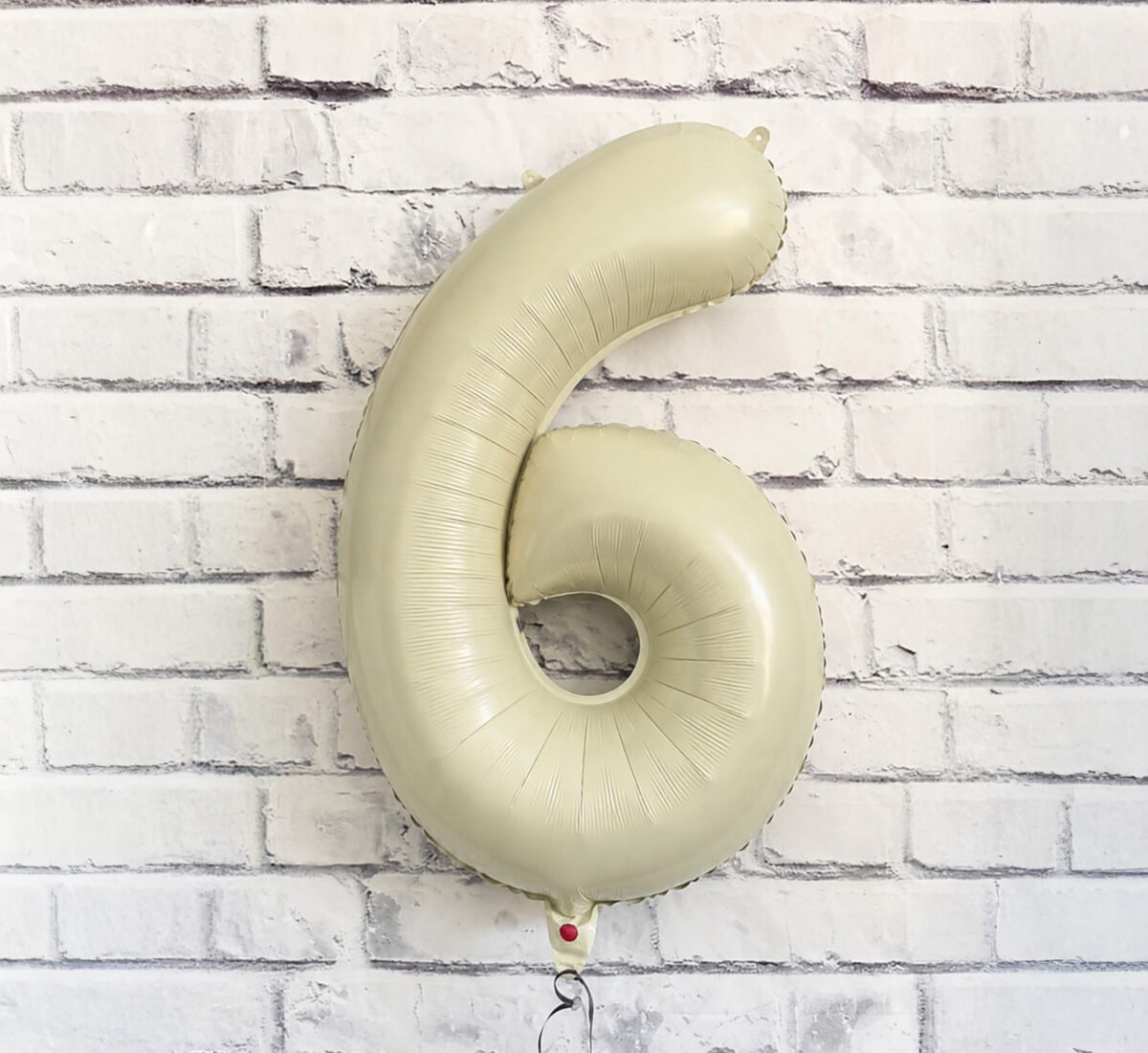 Cream Number Foil Balloon – 32″