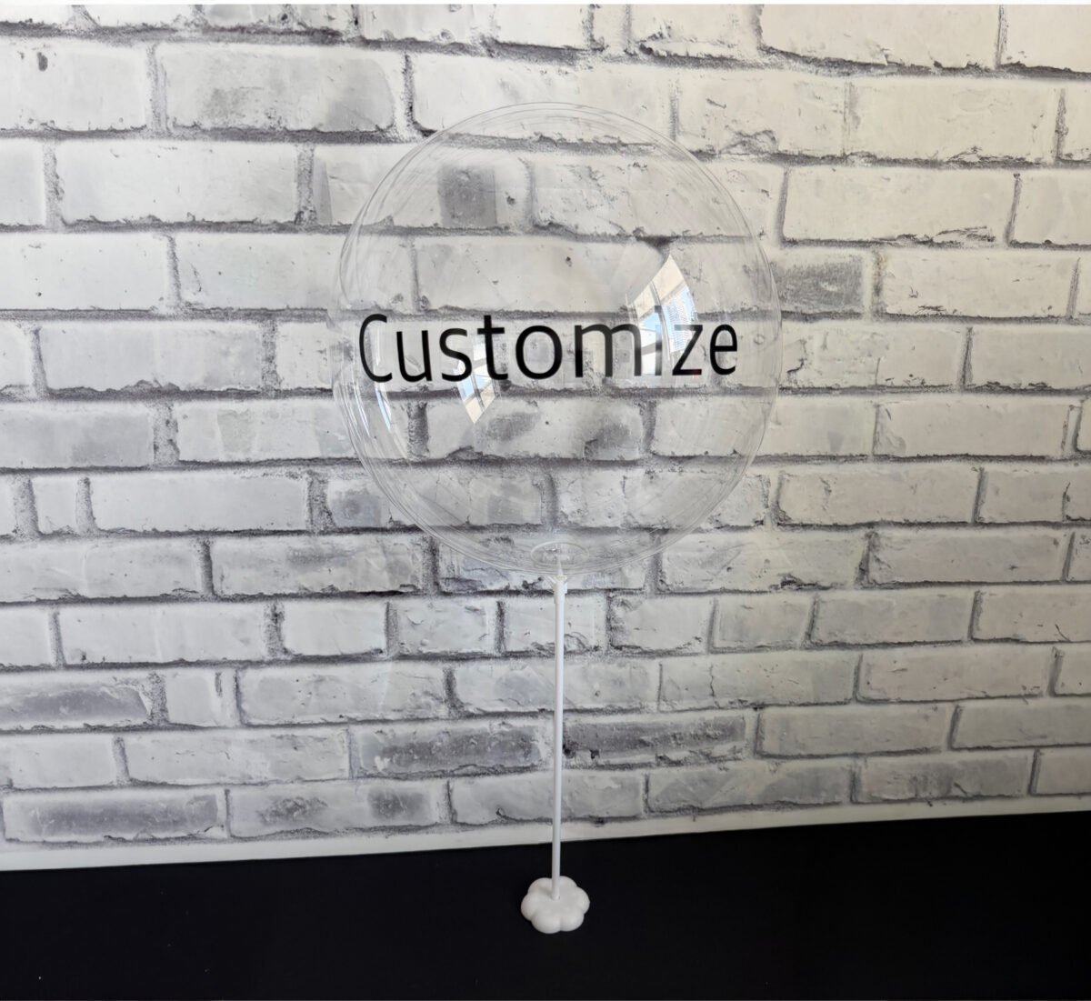 Personalized Bubble Balloon with Stand