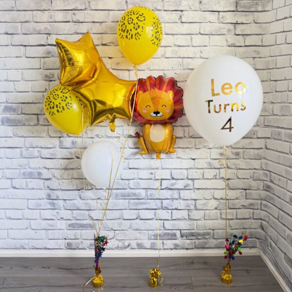 personalized-lion-birthday-balloon-set