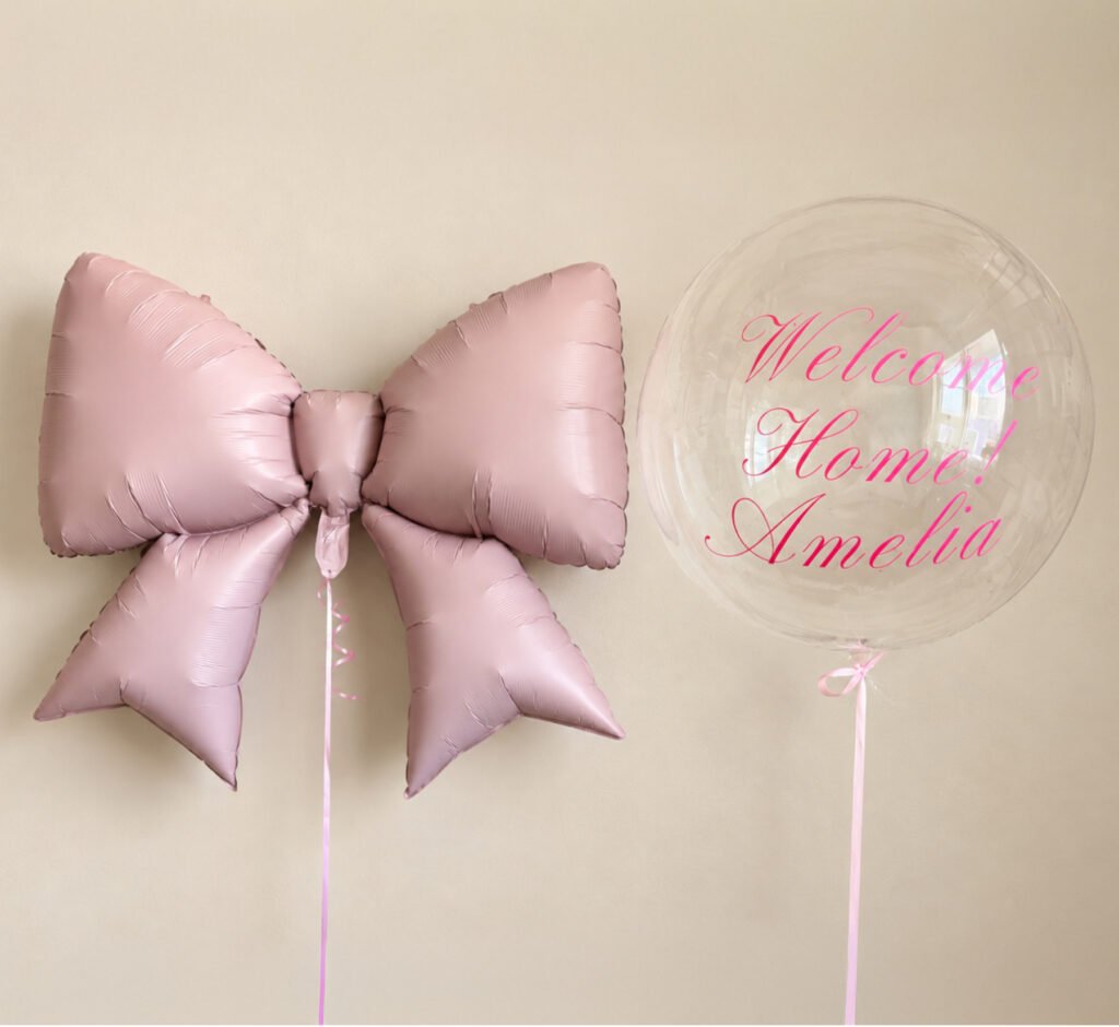personalized-bow-balloon-set