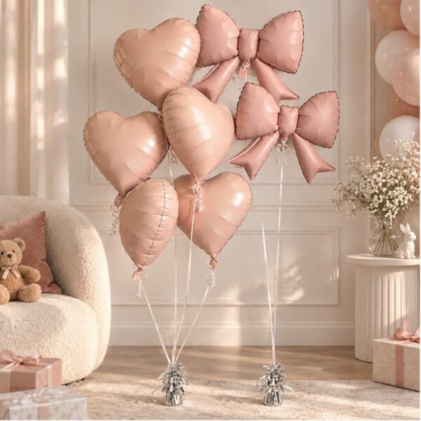 pink-heart-balloon-bouquet